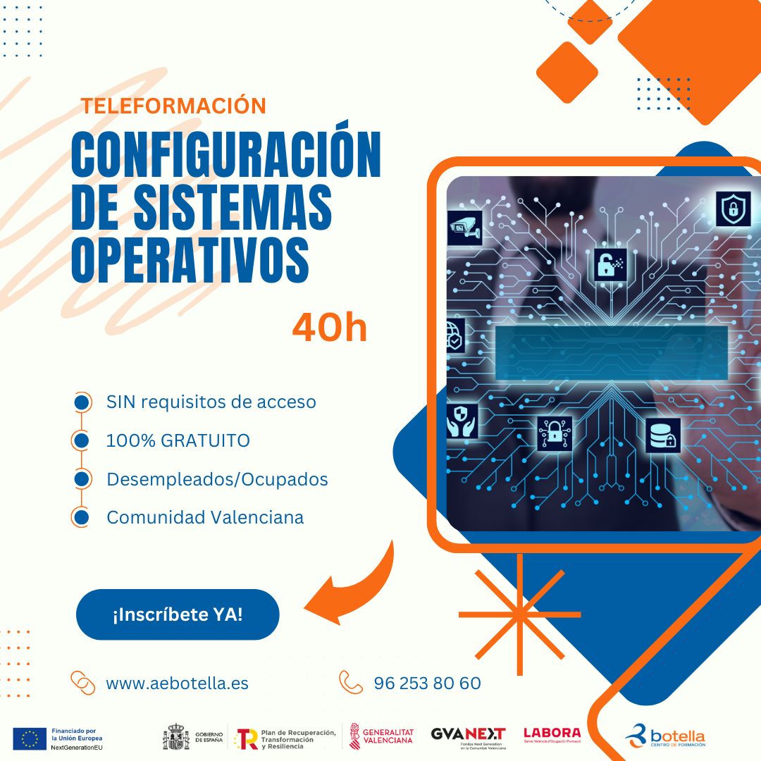 Cabecera curso CONFIGURACIÓN DE SISTEMAS OPERATIVOS